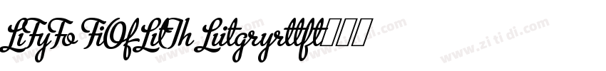 LIG FONT Light字体转换